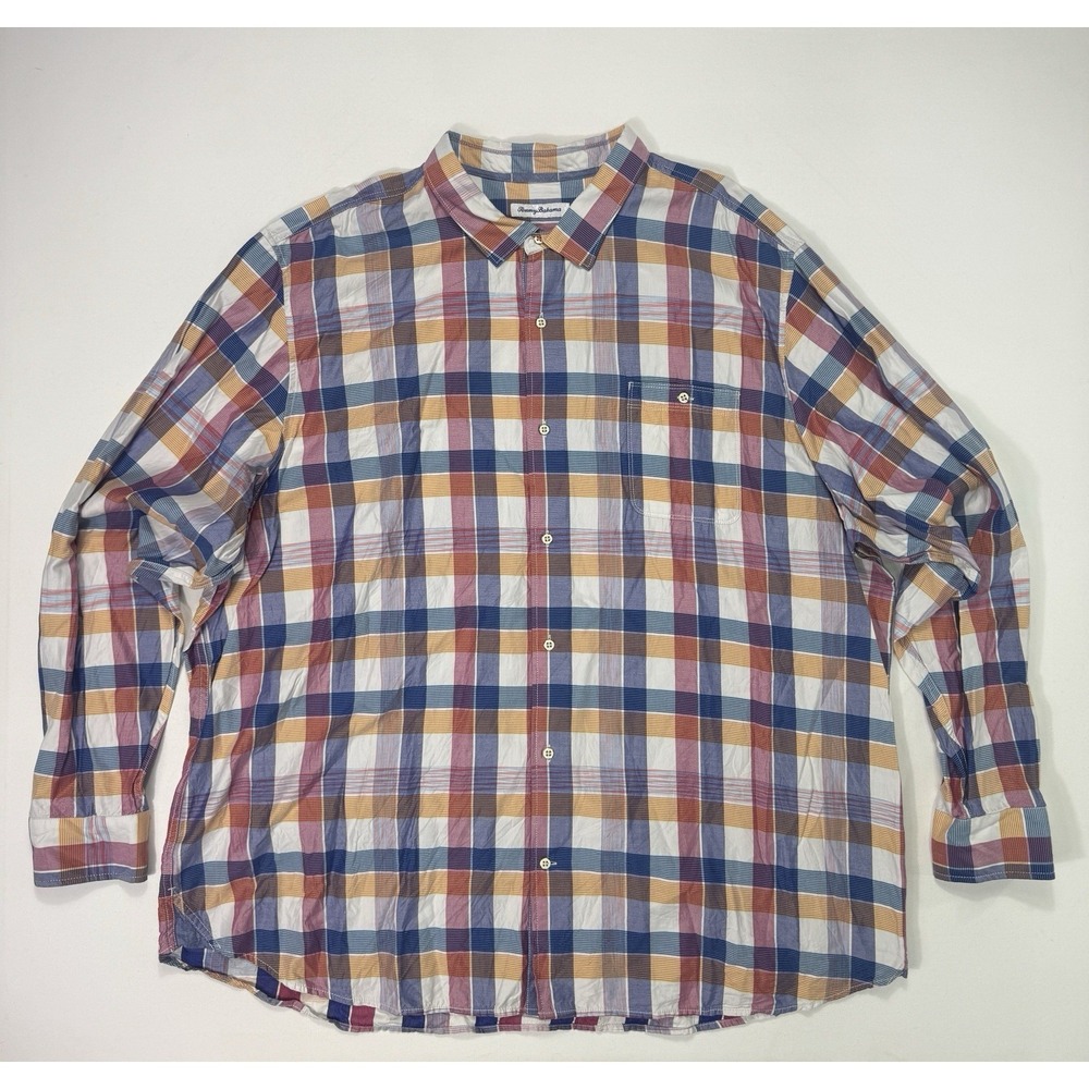 Tommy Bahama Men's 4XLT Tall Button Shirt Tencel Lyocell Lightweight Modern